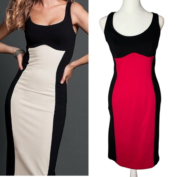MODA Colorblock Racerback Bodycon Dress - Picture 7 of 7